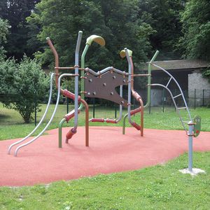 struttura d'arrampicata per parco giochi