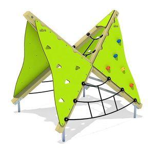 struttura d'arrampicata per parco giochi