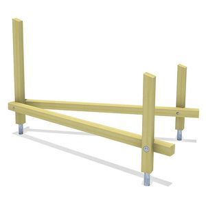 trave d'equilibrio per percorso vita