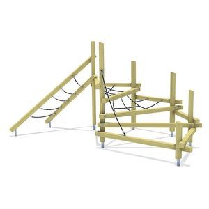 struttura d'arrampicata in legno