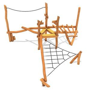 percorso a ostacoli per parco giochi