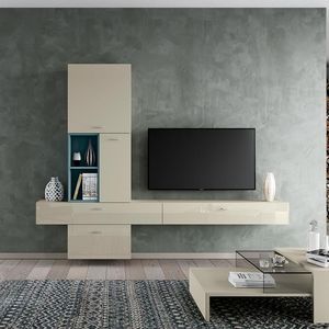 parete attrezzata per soggiorno contemporanea