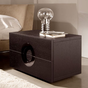 comodino moderno / in legno / con supporto in MDF / rettangolare