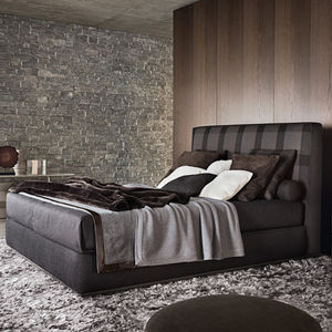 letto matrimoniale / moderno / imbottito / in cotone