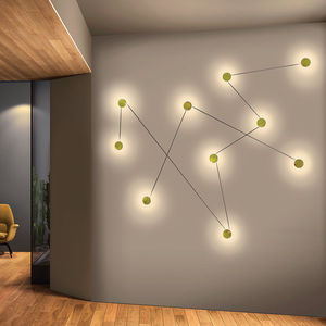applique moderna / in metallo verniciato / in marmo / in onice