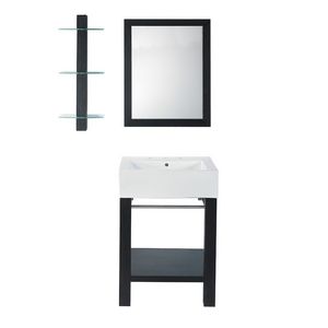 mobile lavabo da appoggio / in legno massiccio / classico / in kit