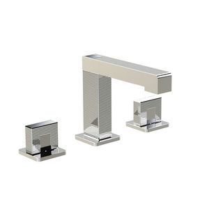 miscelatore doppio comando per lavabo / da appoggio / in metallo cromato / da bagno