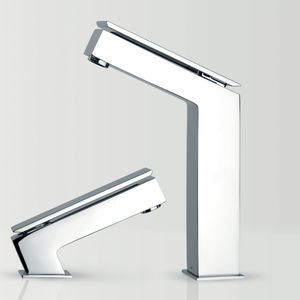 miscelatore per lavabo / in metallo cromato / da bagno / 1 foro