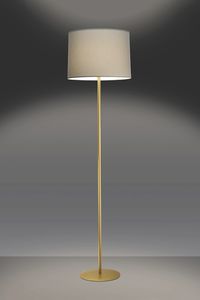 lampada da terra / moderna / in acciaio / in ottone