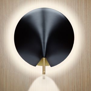 applique moderna / in metallo / LED / tonda