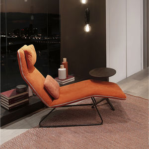 chaise longue moderna / in tessuto