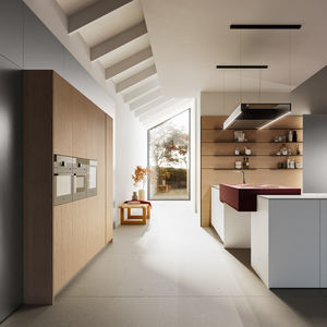 mobile alto per cucina contemporaneo 1