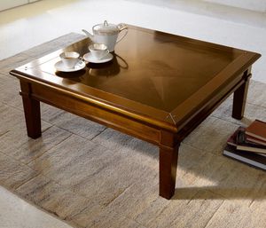 tavolino basso classico / in quercia / in noce / in legno massiccio