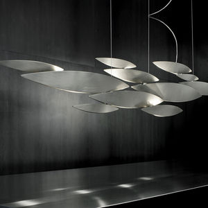 lampada a sospensione / moderna / in nichel / alogena