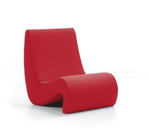 poltrona moderna / in tessuto / di Verner Panton / per edifici pubblici