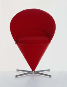 sedia moderna / girevole / imbottita / con base a stella