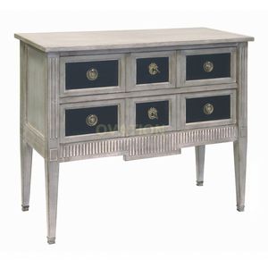 cassettone con piedi alti / classico / in legno / marrone