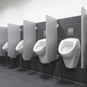 parete divisoria per orinatoio per bagno pubblico