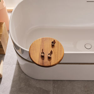 mensola per vasca da bagno in legno 1