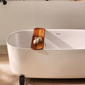 mensola per vasca da bagno in legno 1