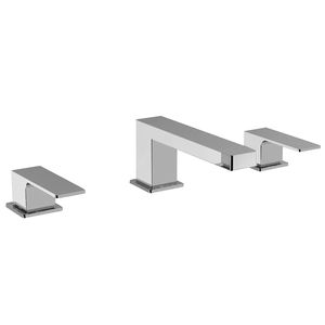miscelatore doppio comando per lavabo / da appoggio / in acciaio inox / da bagno