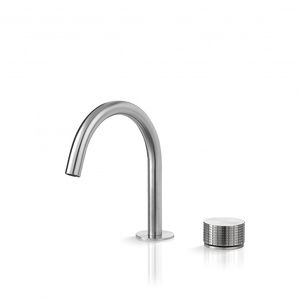 miscelatore per lavabo / in acciaio / da bagno / 2 fori