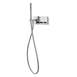 miscelatore doppio comando per doccia / per vasca / da parete / in acciaio inossidabile