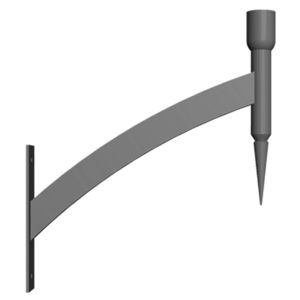braccio per lampione stradale moderno in alluminio anodizzato 1
