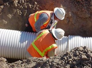 canalizzazione in PVC / per sistema di drenaggio