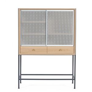 credenza con piedi alti / moderna / in MDF / in metallo