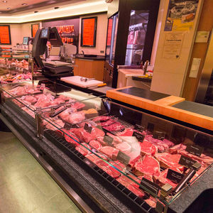 vetrina refrigerata espositiva / per alimenti congelati / per macelleria