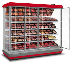 vetrina refrigerata con scaffali