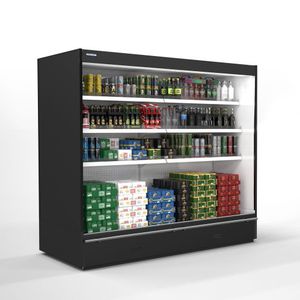vetrina refrigerata con scaffali