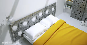 testiera per letto matrimoniale / moderna / in legno