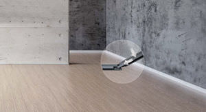 piastrella flessibile da interno / per pavimento / in PVC / levigata
