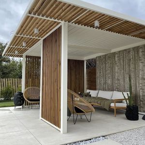 pergola addossata