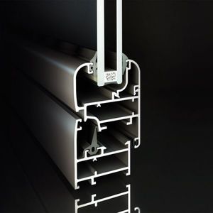 profilato per porte in alluminio / a taglio termico