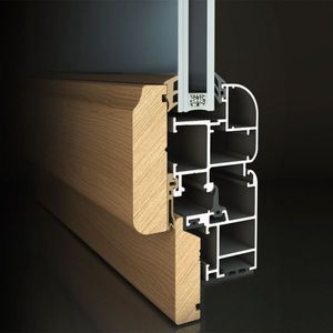 profilato per porte in alluminio