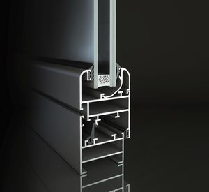 profilato per porte in alluminio / a taglio termico