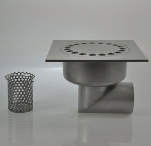 piletta in acciaio inox / stradale / con griglia / con scarico sifonato
