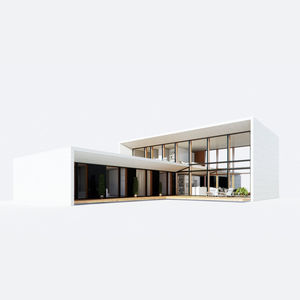 casa prefabbricata / modulare / moderna / con struttura in legno
