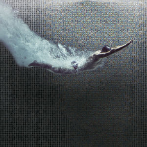 mosaici per piscine / da parete / in vetro / a motivi