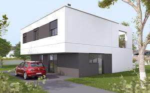 casa prefabbricata / modulare / moderna / in calcestruzzo