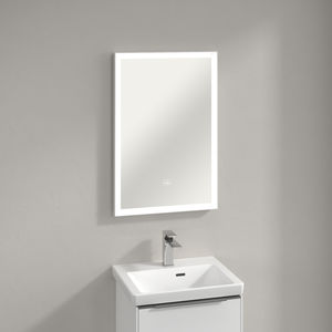mobile pensile per bagno con specchio con illuminazione integrata