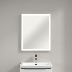 mobile pensile per bagno con specchio con illuminazione integrata