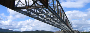 ponte reticolare / in acciaio galvanizzato / prefabbricato / modulare