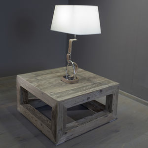 tavolino basso moderno / in legno / quadrato / da interno