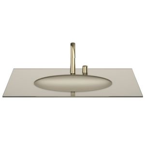 lavabo sottopiano / rettangolare / in porcellana / moderno
