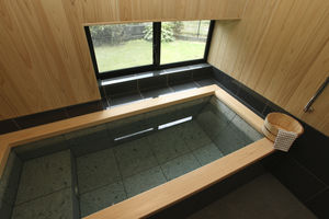 vasca da bagno in cipresso