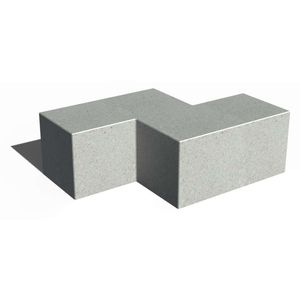panca per spazi pubblici design minimalista 1